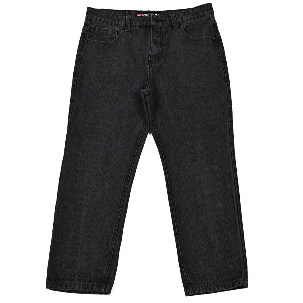 Southpole Men's 36 (35x27) Straight-Leg Dark Wash Jeans Regular Fit Pockets 90s‎